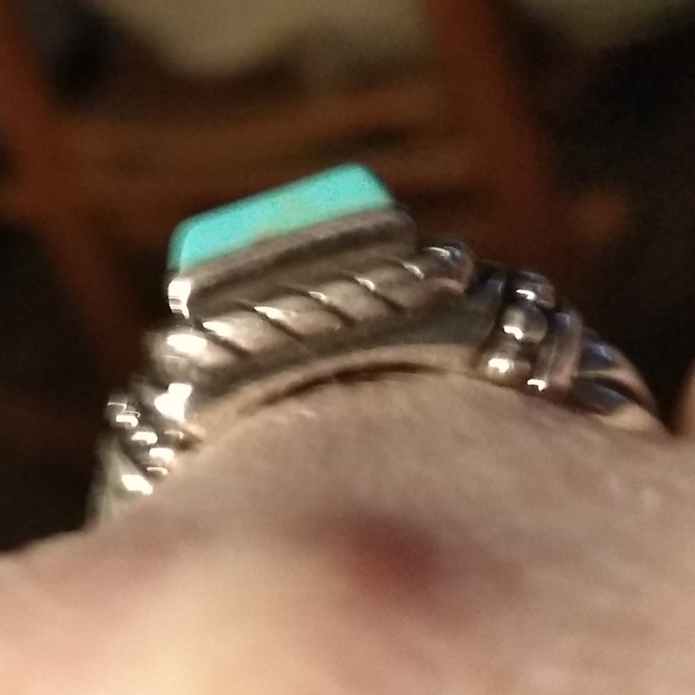 Turquoise ring sz 7 - Picture 2 of 5